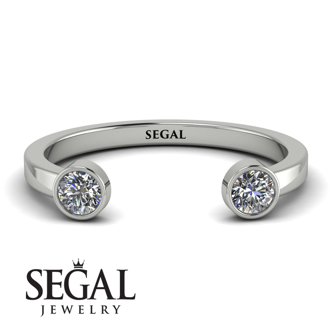 Open Bezel Diamond Ring - Khloe No. 3